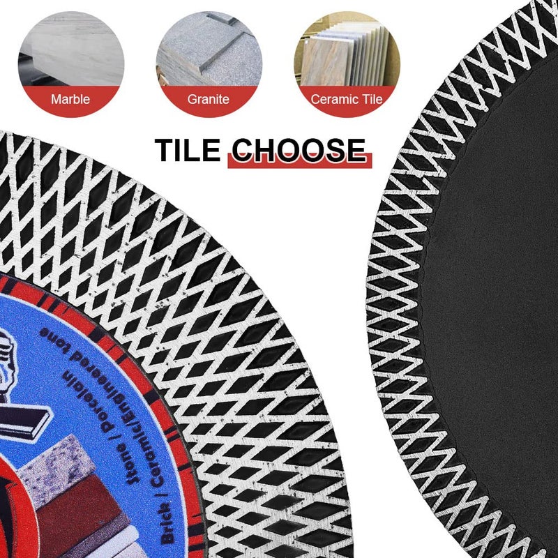 DAPRO 5" Tile Saw Blade Diamond Blade for Cutting and Grinding Porcelain Tile Granite Marble (5", 1) - Image 4